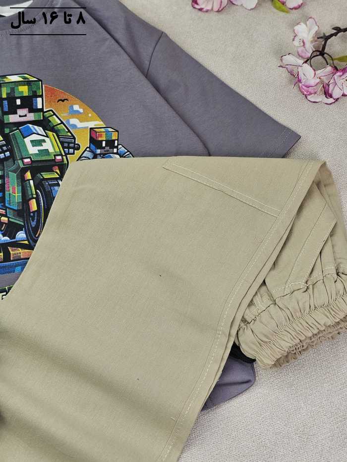 تیشرت و شلوار پسرانه ربات موتور سوار - تصویر 7