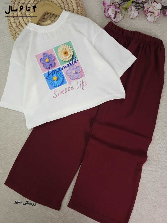 کراپ و شلوار دخترانه لیدا - تصویر 4