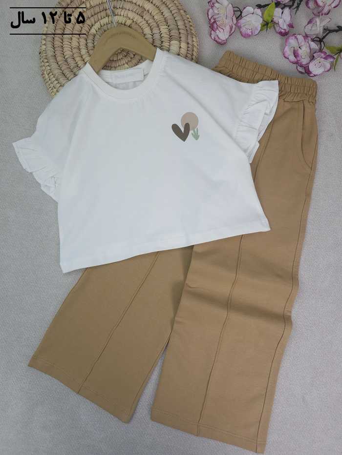 کراپ و شلوار دخترانه سلنا - تصویر 4