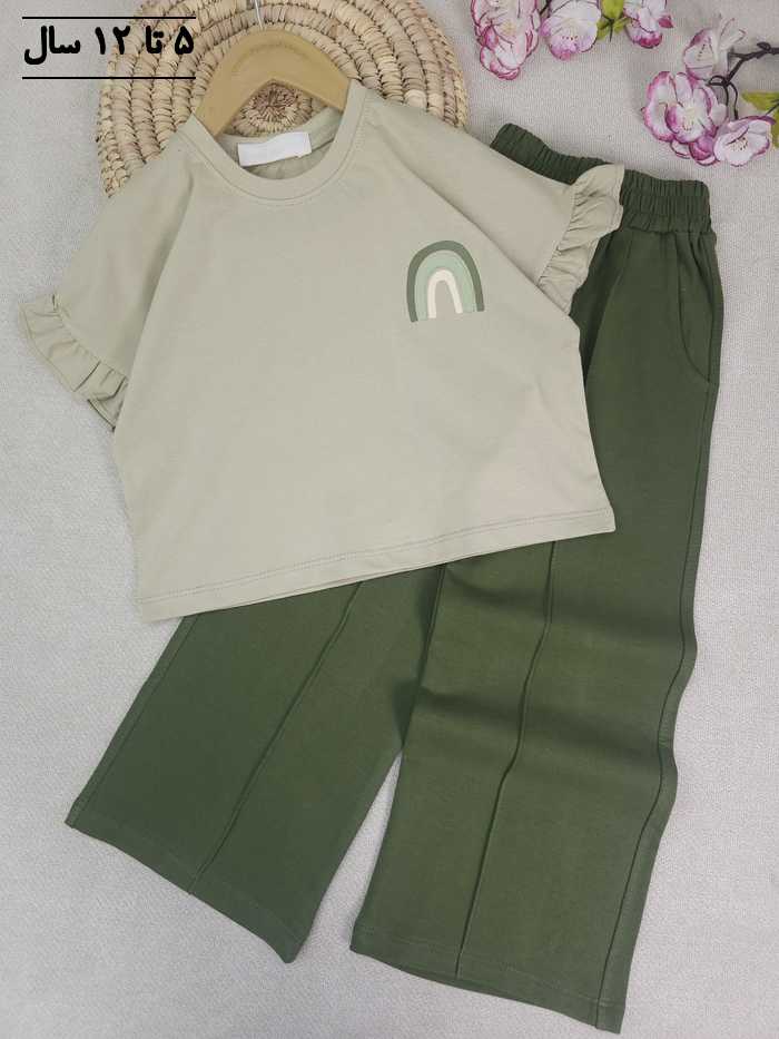کراپ و شلوار دخترانه سلنا - تصویر 5