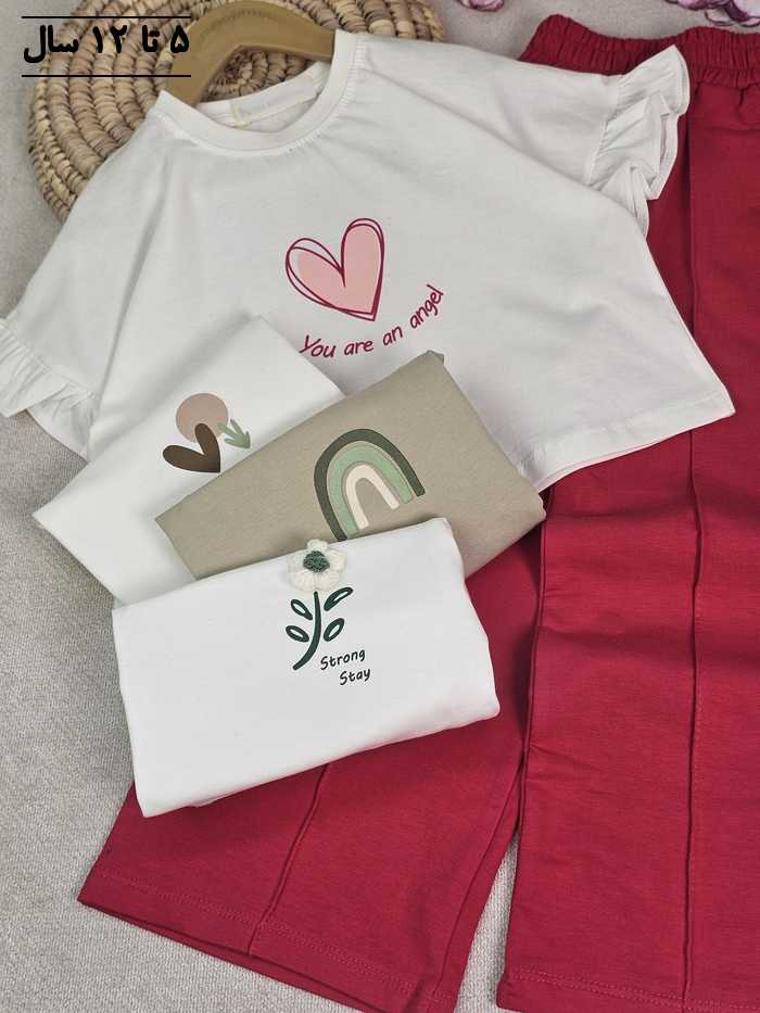 کراپ و شلوار دخترانه سلنا - تصویر 6