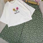 کراپ و دامن شلواری دخترانه رستا