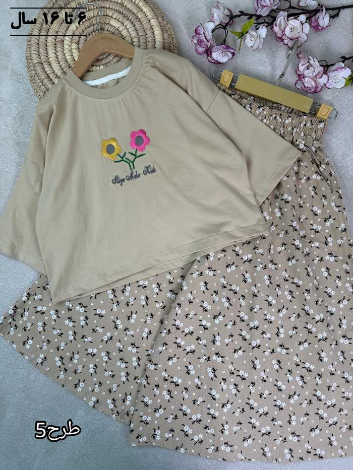 کراپ و دامن شلواری دخترانه رستا - تصویر 9