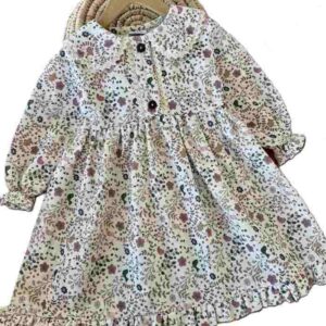 پیراهن دخترانه گلی