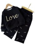 بلوز و شلوار دخترانه گلدوزی love