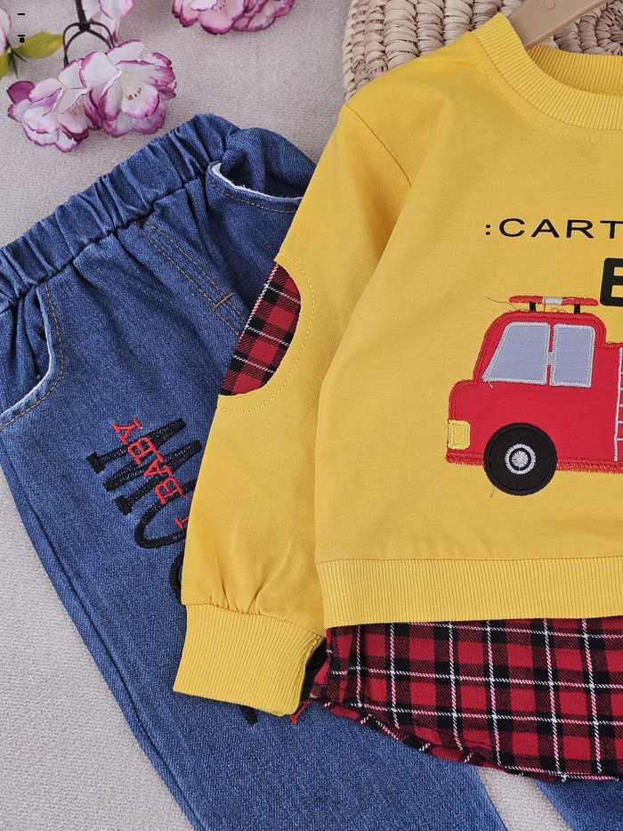 بلوز و شلوار پسرانه CARTON - تصویر 3