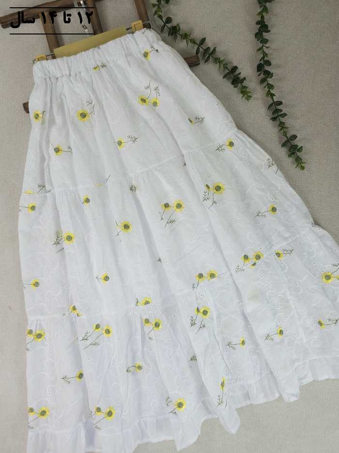 دامن دخترانه خامه دوزی - تصویر 4