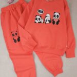 بلوز و شلوار دخترانه پاندای قلبی