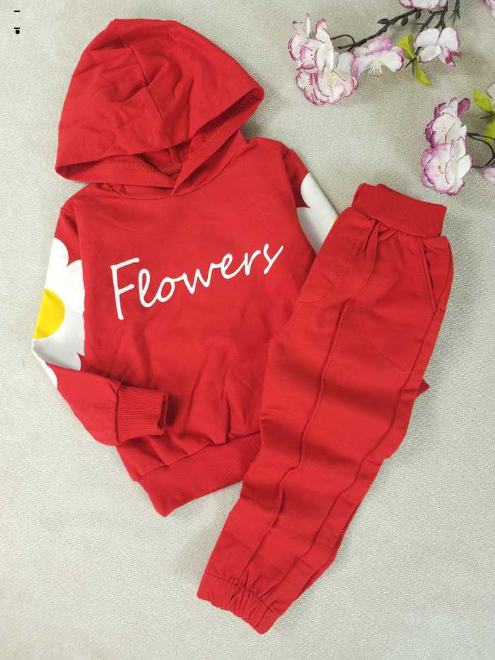 هودی و شلوار دخترانه فلاور - تصویر 3