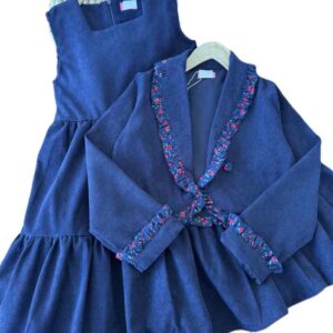 کت و سارافون دخترانه همراه با گیره