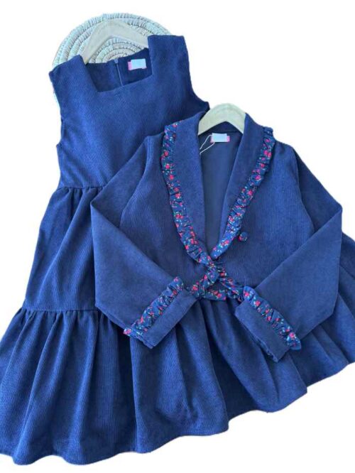 کت و سارافون دخترانه همراه با گیره