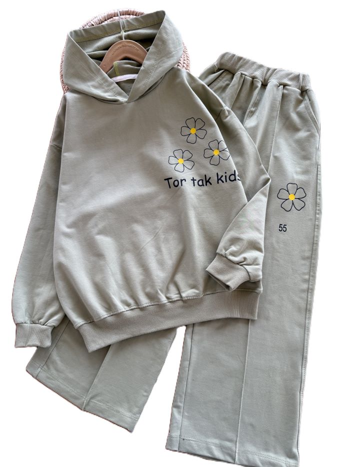 هودی و شلوار دخترانه گل - تصویر 3