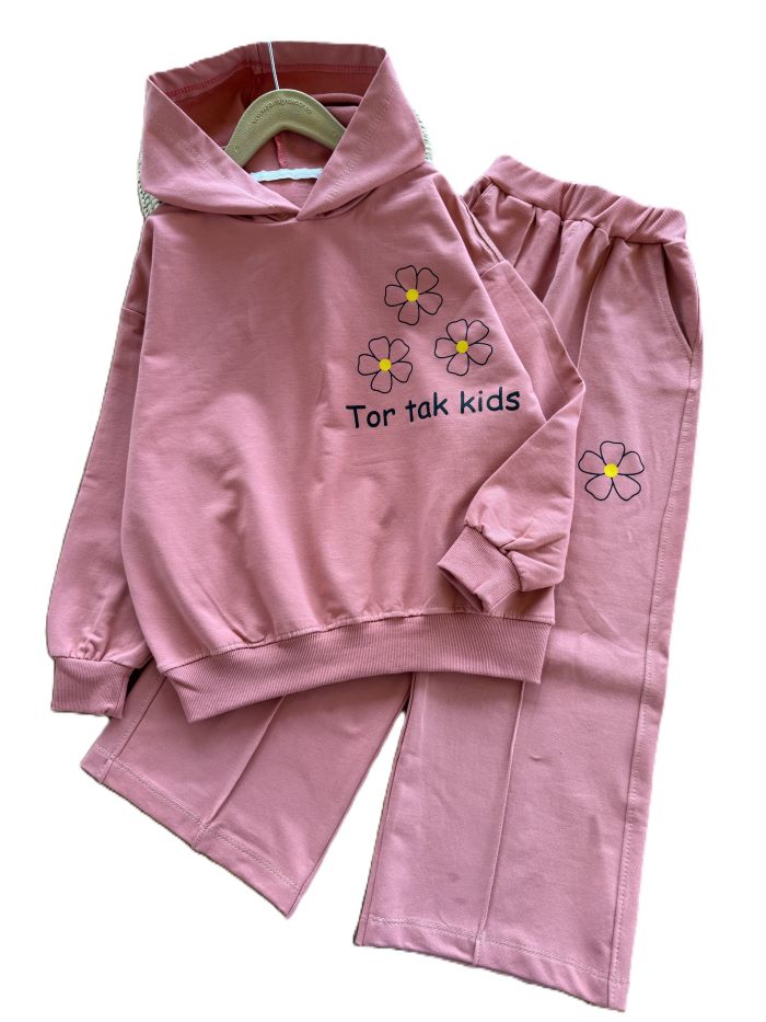 هودی و شلوار دخترانه گل - تصویر 4