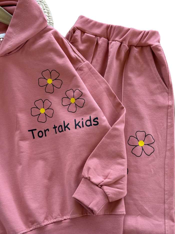 هودی و شلوار دخترانه گل - تصویر 5