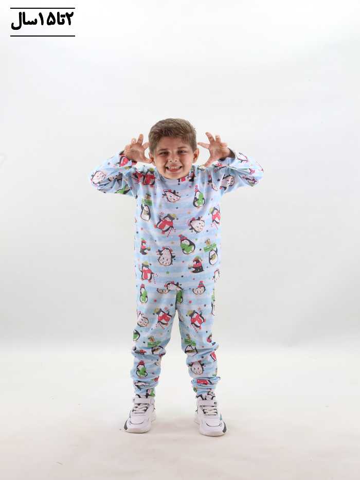 ست خواب بلوز وشلوار پسرانه حیوانات - تصویر 6