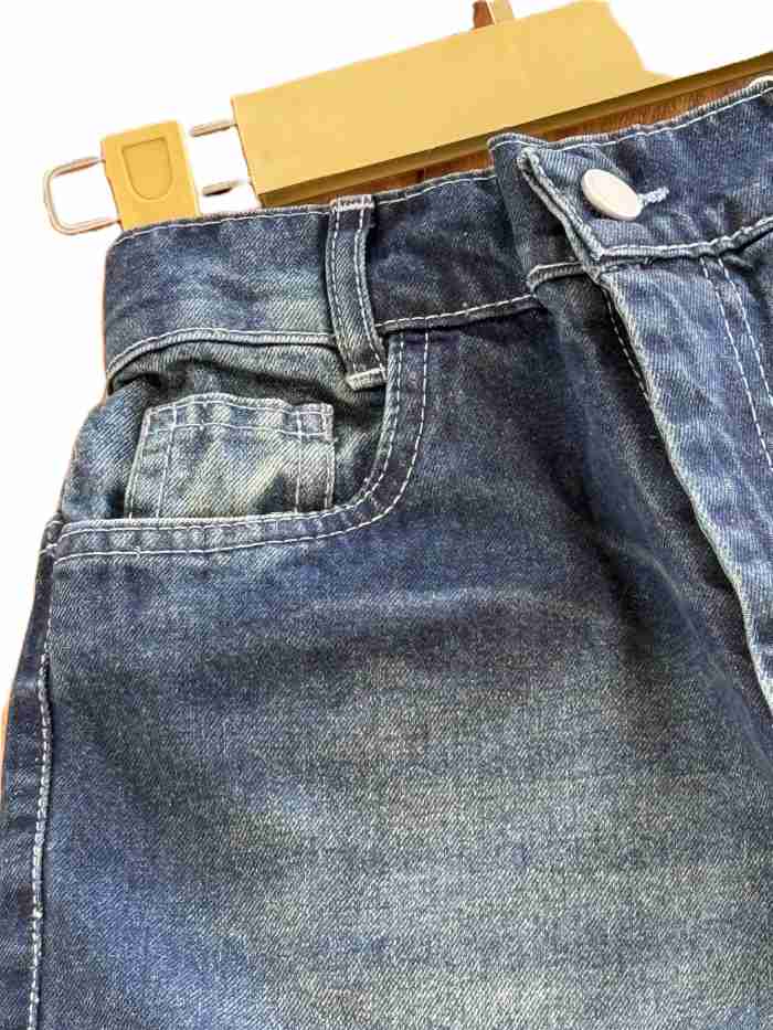 شلوار تک دخترانه لبه ریش - تصویر 6