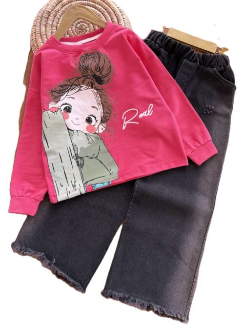 کراپ و شلوار بیرونی دخترانه جودی