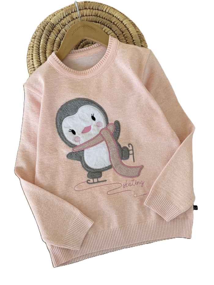 بلوز بافت دخترانه پنگوئن - تصویر 3