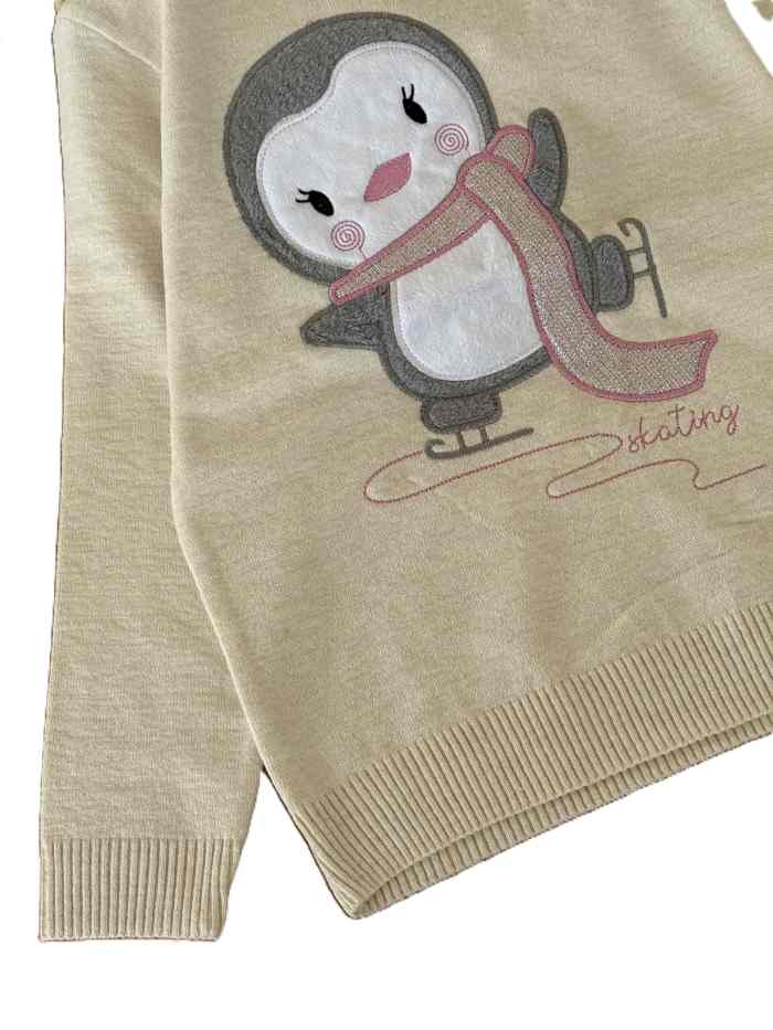 بلوز بافت دخترانه پنگوئن - تصویر 6