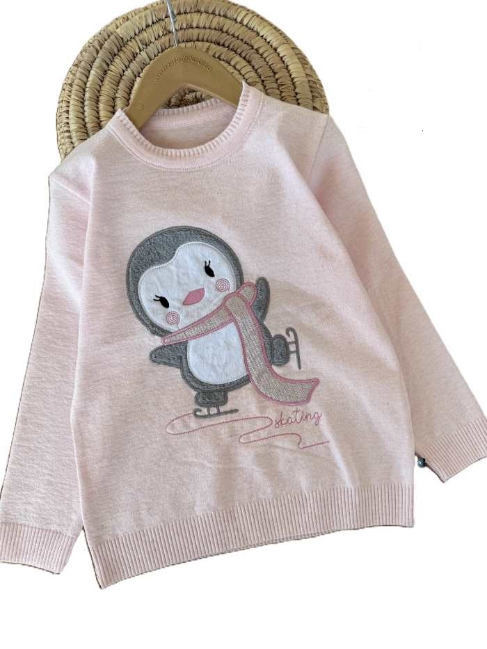 بلوز بافت دخترانه پنگوئن - تصویر 5