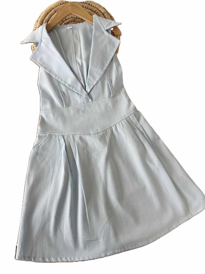 دو تیکه دخترانه بیرونی کرواتی با کمربند - تصویر 6