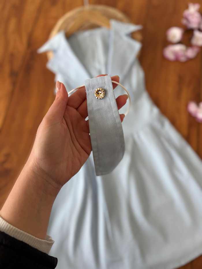 دو تیکه دخترانه بیرونی کرواتی با کمربند - تصویر 7