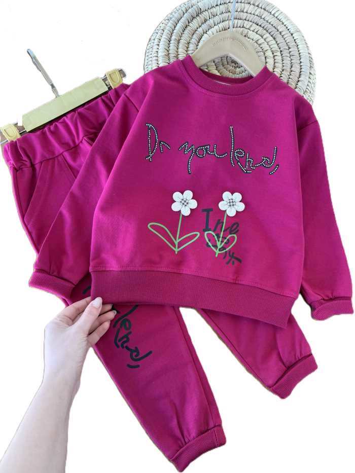 بلوز شلوار دورس دخترانه آناتا - تصویر 3