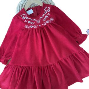 پیراهن دخترانه گلدوزی