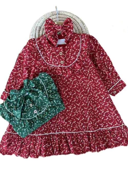 پیراهن دخترانه بیرونی دودگمه