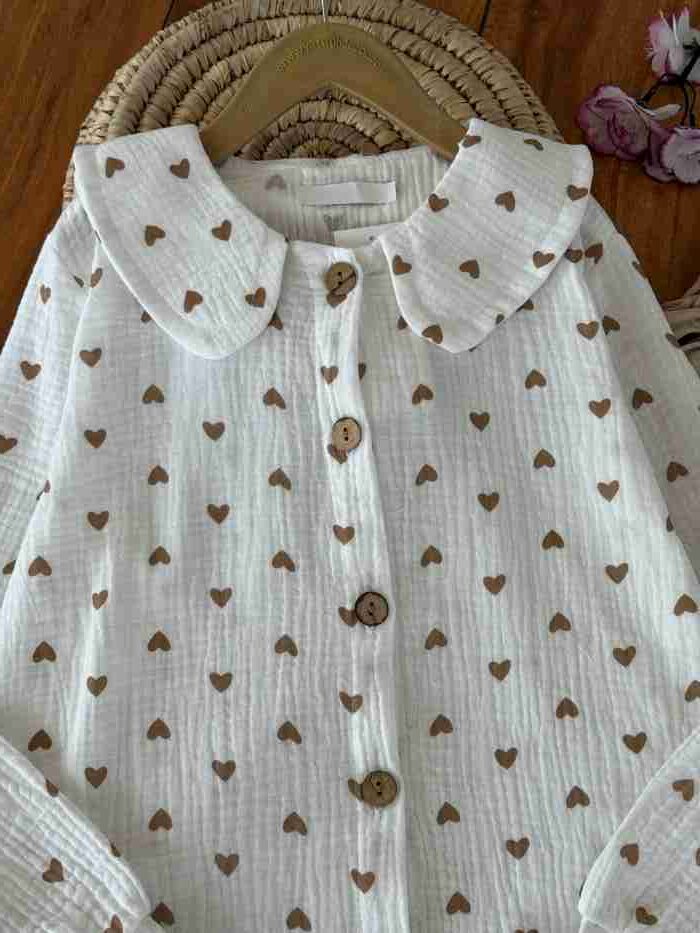 شومیز دامن بیرونی دخترانه دلسا - تصویر 6