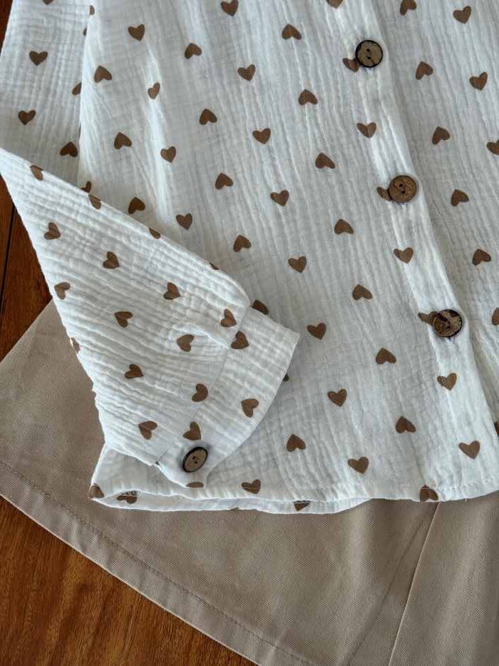 شومیز دامن بیرونی دخترانه دلسا - تصویر 3