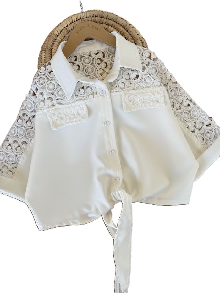 شومیز دخترانه گره ای