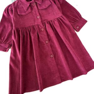 پیراهن دخترانه جلو دکمه