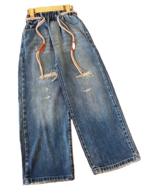 شلوار جین نیم بگ اسپرت برسام