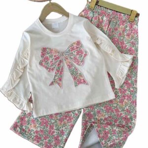 بلوز و شلوار نخ پنبه دخترانه بهارک