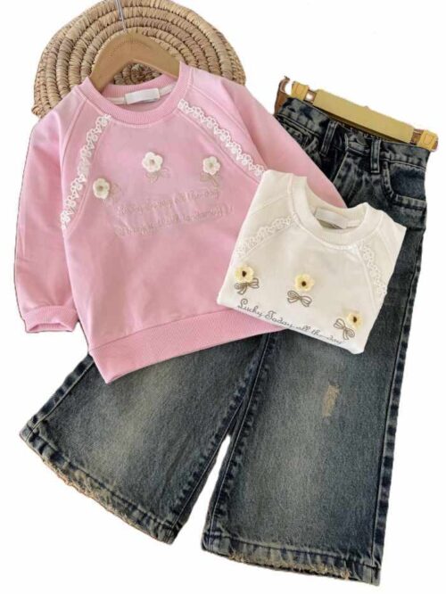 بلوز تک دخترانه جلو گیپور