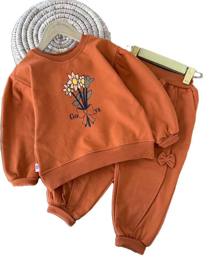 بلوز و شلوار دورس دخترانه آفتابگردان - تصویر 3