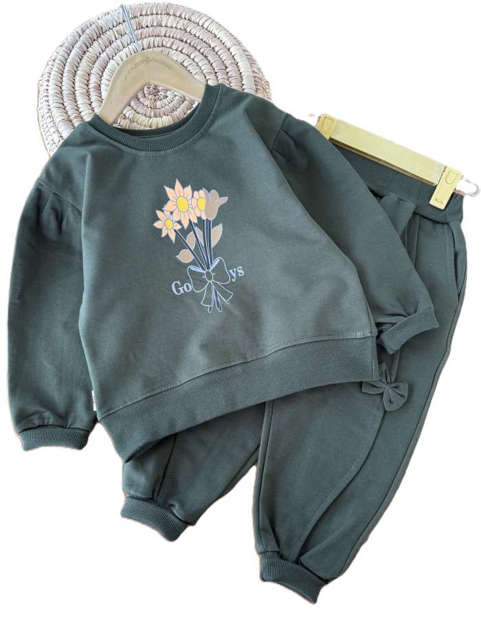 بلوز و شلوار دورس دخترانه آفتابگردان - تصویر 5