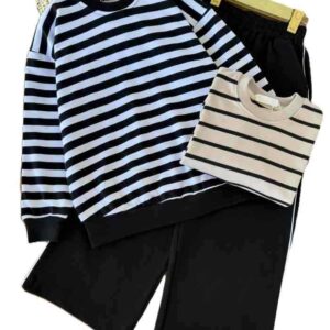 بلوز و شلوار دورس اسپرت راه راه