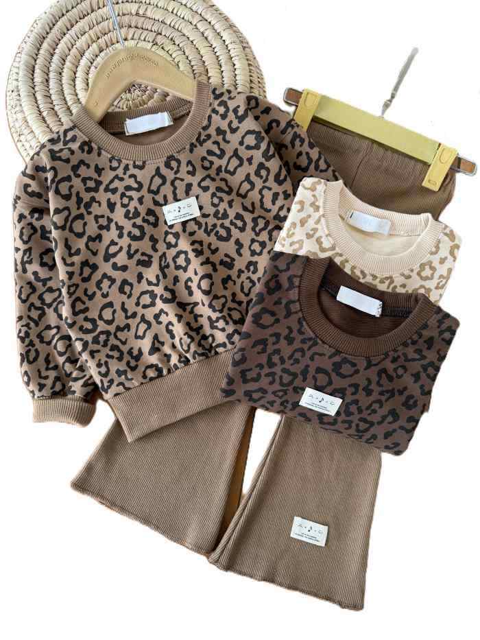 بلوز شلوار دورس دخترانه پلنگی