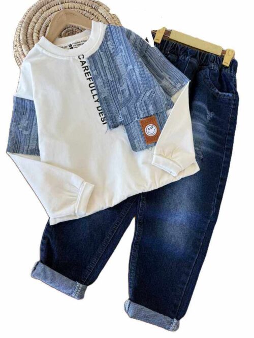 بلوز تک پسرانه استیکر لبخند