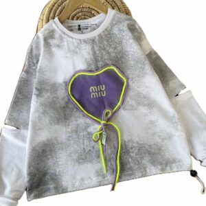 بلوز تک دخترانه قلب بندی