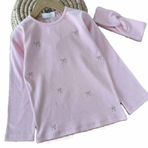 بلوز تک دخترانه درسا همراه تل