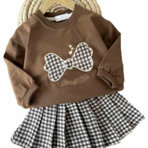 بلوز دامن پاپیون قلبی