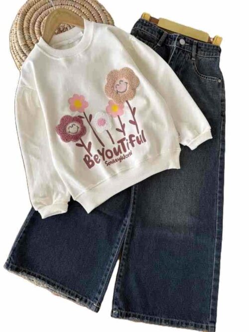 بلوز تک دخترانه لبخند گل