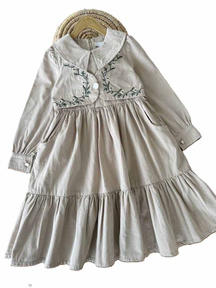 پیراهن بیرونی دخترانه ریسه