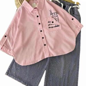 شومیز شلوار بیرونی دخترانه گوزن