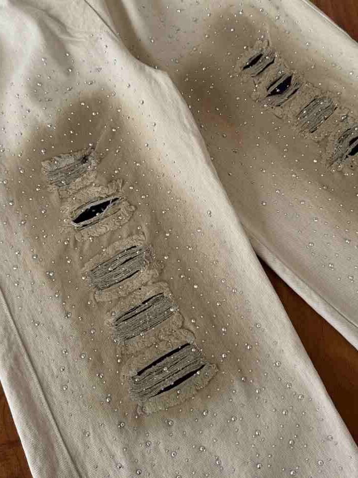 کراپ و شلوار بیرونی دخترانه Dior نگینی - تصویر 10