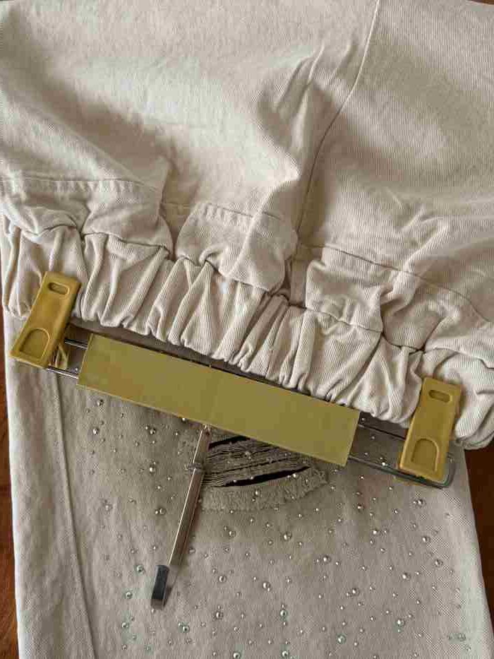 کراپ و شلوار بیرونی دخترانه Dior نگینی - تصویر 12