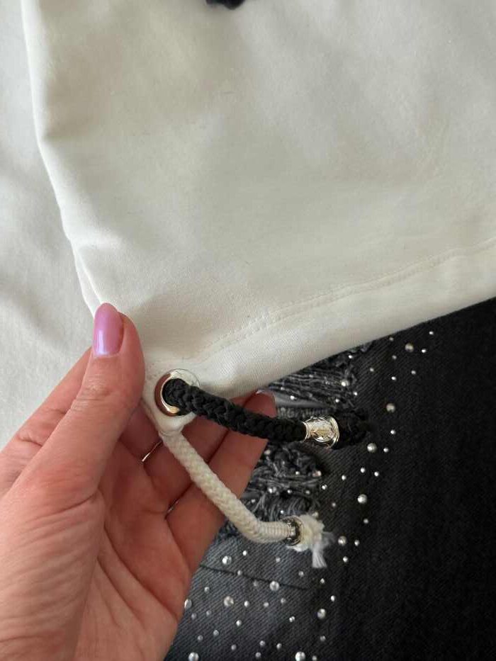 کراپ و شلوار بیرونی دخترانه Dior نگینی - تصویر 8